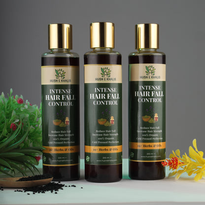 Husn-e-Khalis Intense Hair Fall Control Oil - 200ml (Men & Women)