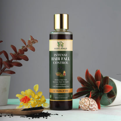 Husn-e-Khalis Intense Hair Fall Control Oil - 200ml (Men & Women)